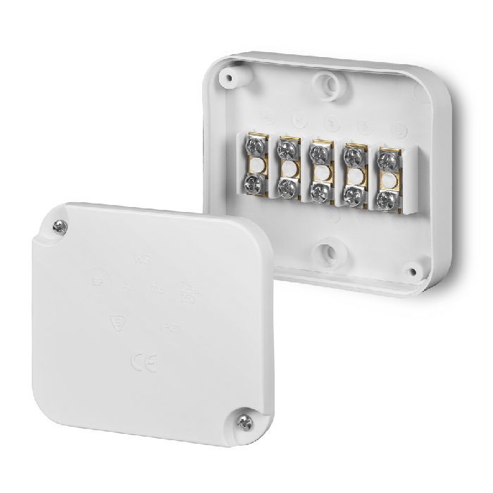 Розподільча коробка з клемами 5х2,5 мм2 Elektro-Plast PK-0 89x79x25 IP20