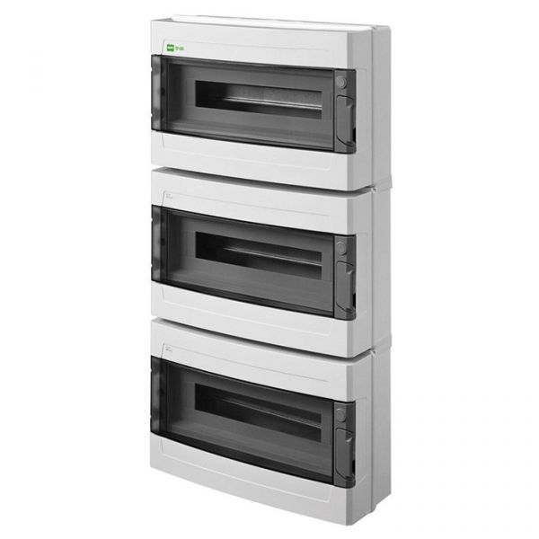 Щит пластиковий навісний Elektro-plast EP-LUX Plus IP65 на 54 модуля (3x18) PE+N