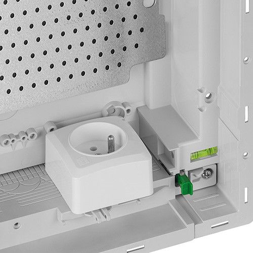 Мультимедійний щит врізний Elektro-plast MSF RP 1x12 MULTIMEDIALNA з розеткою
