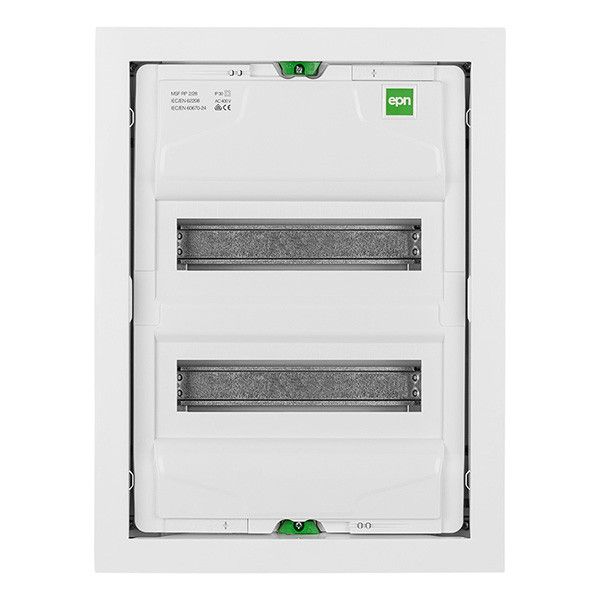 Щит з металевими дверцятами врізний Elektro-plast MSF RP на 24 модулі (2x12) IP30 N+PE