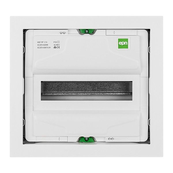 Щит з металевими дверцятами врізний Elektro-plast MSF RP на 12 модулів (1x12) IP30 N+PE