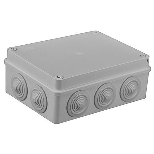 Розподільча коробка Pawbol S-BOX 406 190x140x70 IP65 10-вводів сіра