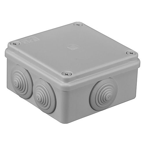 Розподільча коробка Pawbol S-BOX 106 100x100x50 IP65 6-вводів сіра