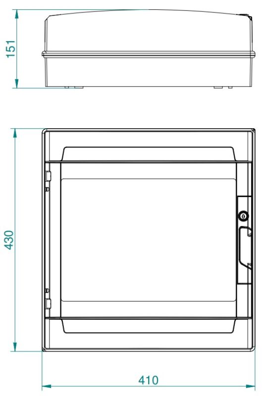 Щит пластиковий навісний Elektro-plast EP-LUX Plus IP65 на 36 модулів (2x18) PE+N