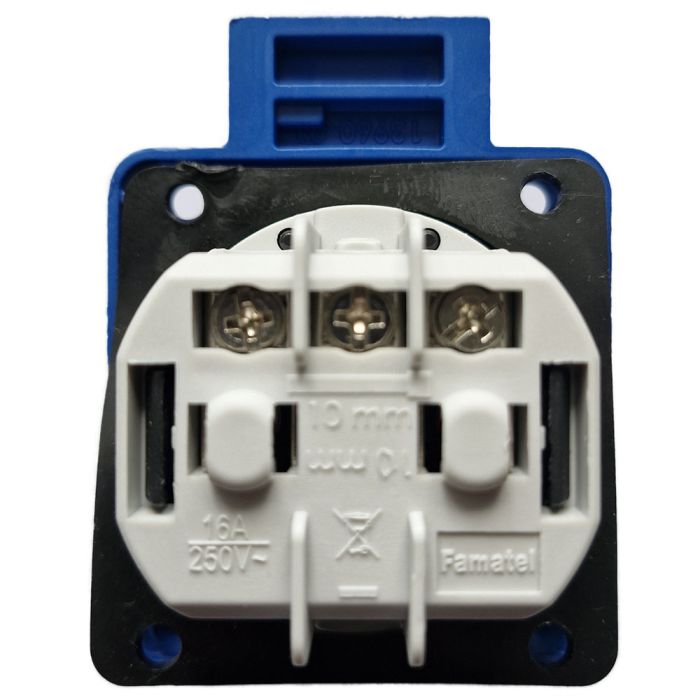 Розетка врізна SEZ VZ 16A/2 2P+PE schuco IP67