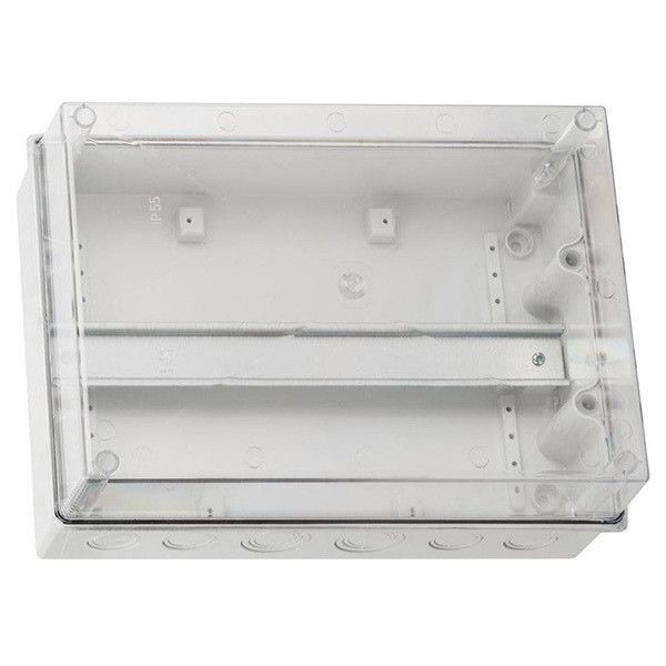 Розподільча коробка з прозорою кришкою та DIN-рейкою Elektro-plast CARBO-BOX 303х213х125 IP55