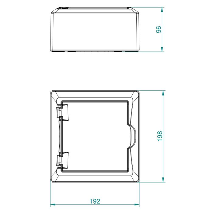 Щит пластиковий навісний Elektro-plast Economic Box IP40 на 6 модулів PE+N