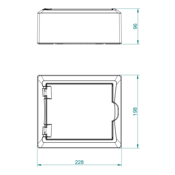 Щит пластиковий навісний Elektro-plast Economic Box IP40 на 8 модулів PE+N