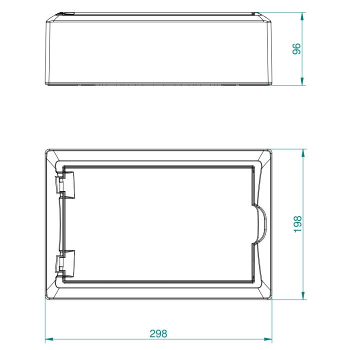 Щит пластиковий навісний Elektro-plast Economic Box IP40 на 12 модулів PE+N