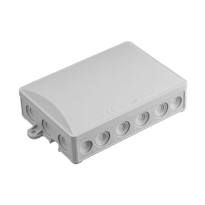 Розподільча коробка Pawbol 130x90x40 IP54 18-вводів сіра