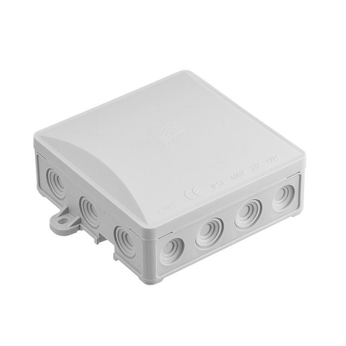 Розподільча коробка Pawbol 90x90x40 IP54 14-вводів сіра