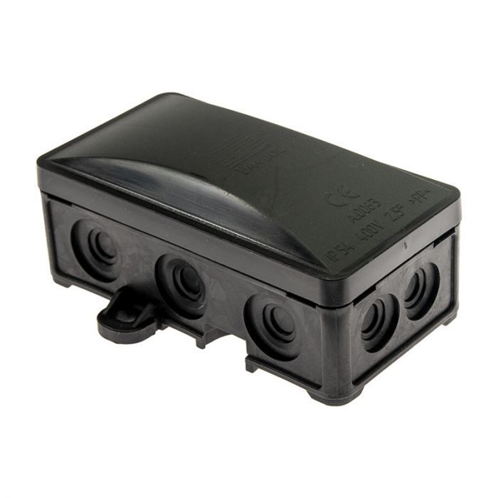 Розподільча коробка Pawbol 90x45x40 IP54 10-вводів чорна