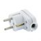 Вилка кутова Timex 16А біла