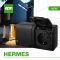 Подвійна розетка з заземленням та кришкою Elektro-Plast Hermes IP44 чорна