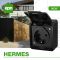 Розетка з заземленням та кришкою Elektro-Plast Hermes IP44 чорна