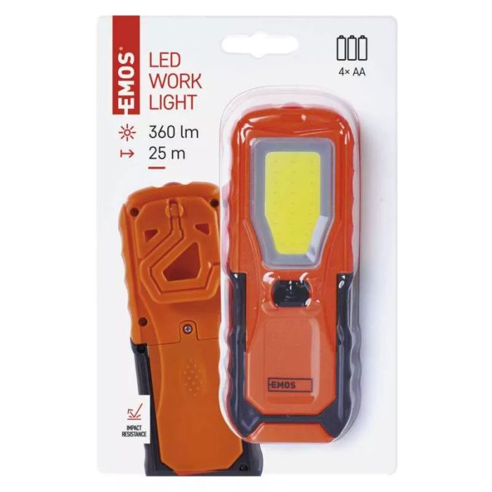 Ліхтарик на батарейках 4xAA EMOS P4110 5W COB LED + 1W 360lm