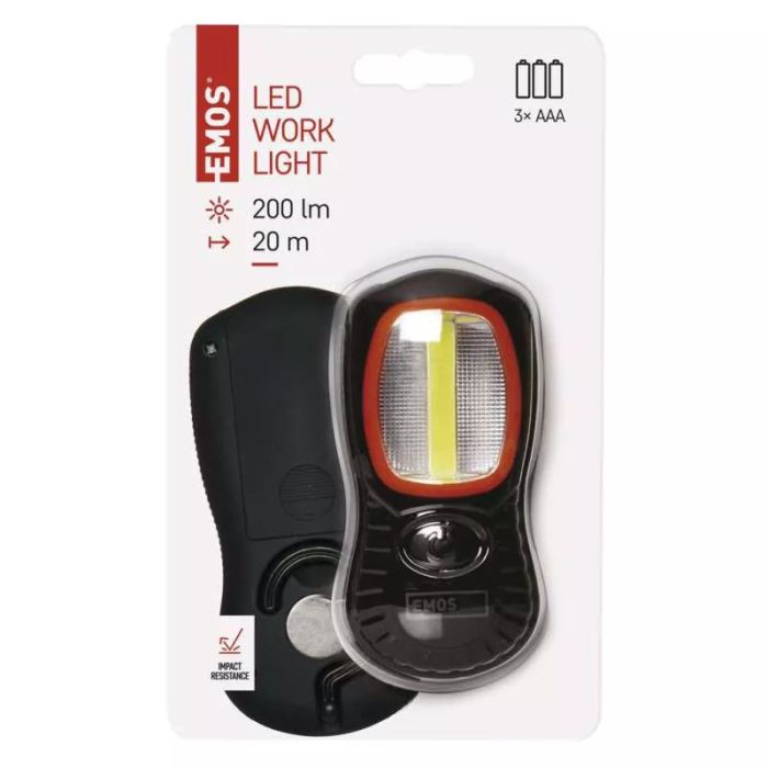 Ліхтарик на батарейках 3xAAA EMOS P3883 COB LED + 3×LED 150lm