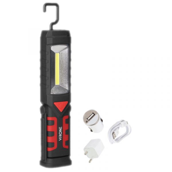 Ліхтарик акумуляторний LED COB VIRONE WL-5 3W + 1W 160lm 2800mAh IP44