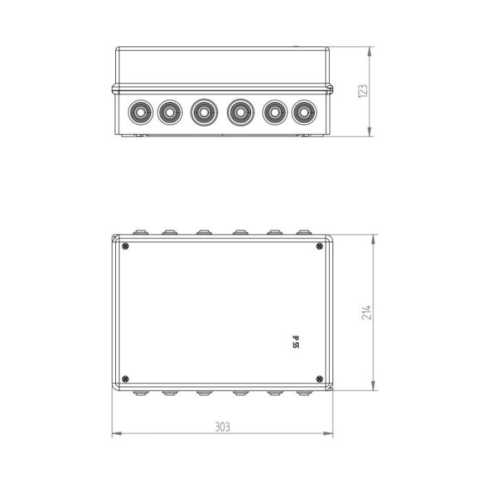 Розподільча коробка Elektro-plast EP-LUX PK-9 303x214x123 IP55