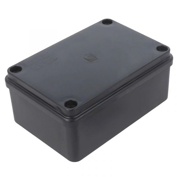 Розподільча коробка Pawbol S-BOX 216C 120x80x50 IP65 без вводів чорна