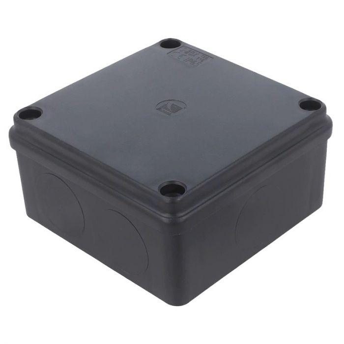Розподільча коробка Pawbol S-BOX 116C 100x100x50 IP65 без вводів чорна
