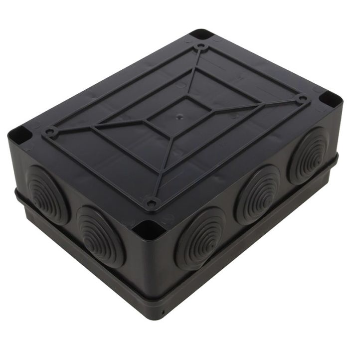 Розподільча коробка Pawbol S-BOX 406C 190x140x70 IP65 10-вводів чорна