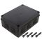 Розподільча коробка Pawbol S-BOX 406C 190x140x70 IP65 10-вводів чорна