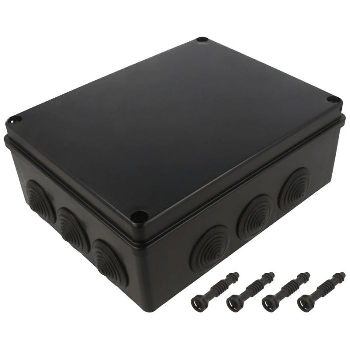 Розподільча коробка Pawbol S-BOX 506C 240x190x90 IP65 12-вводів чорна