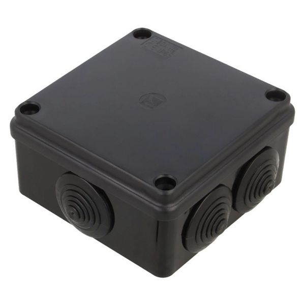 Розподільча коробка Pawbol S-BOX 106C 100x100x50 IP65 6-вводів чорна