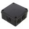 Розподільча коробка Pawbol S-BOX 106C 100x100x50 IP65 6-вводів чорна