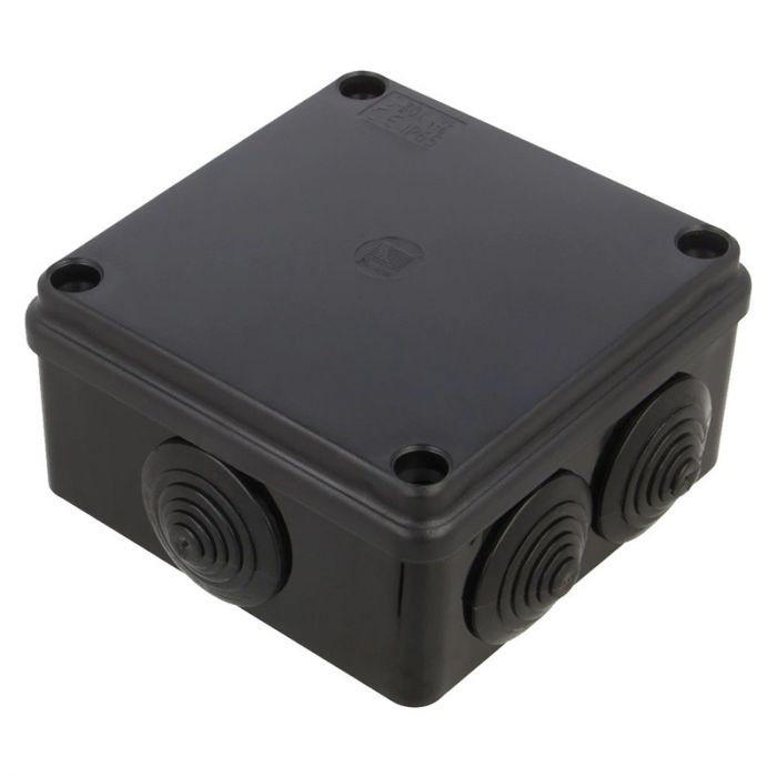 Розподільча коробка Pawbol S-BOX 106C 100x100x50 IP65 6-вводів чорна