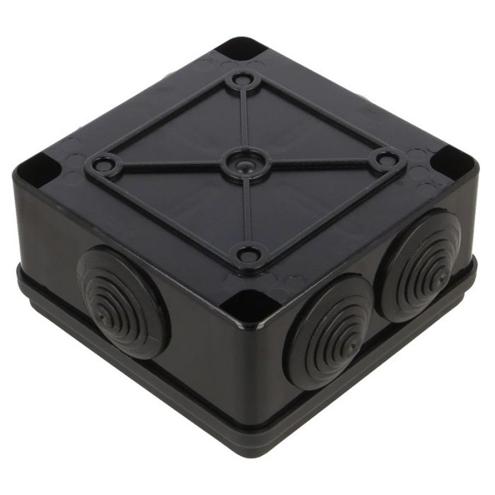 Розподільча коробка Pawbol S-BOX 106C 100x100x50 IP65 6-вводів чорна