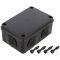 Розподільча коробка Pawbol S-BOX 206C 120x80x50 IP65 6-вводів чорна