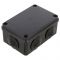 Розподільча коробка Pawbol S-BOX 206C 120x80x50 IP65 6-вводів чорна