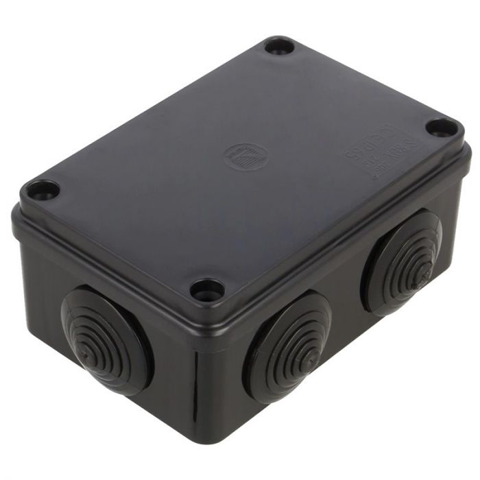 Розподільча коробка Pawbol S-BOX 206C 120x80x50 IP65 6-вводів чорна