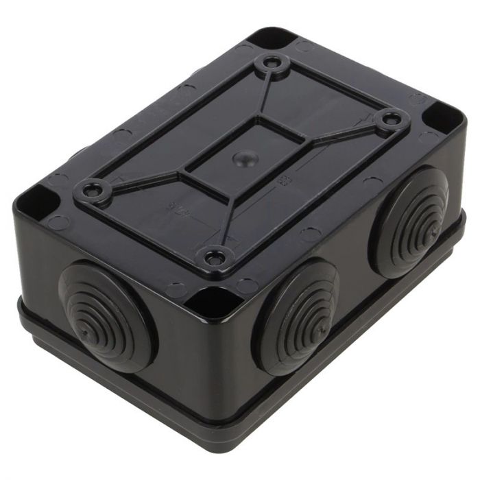 Розподільча коробка Pawbol S-BOX 206C 120x80x50 IP65 6-вводів чорна