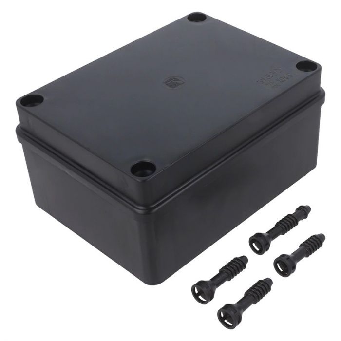 Розподільча коробка Pawbol S-BOX 316C 150x110x70 IP65 без вводів чорна