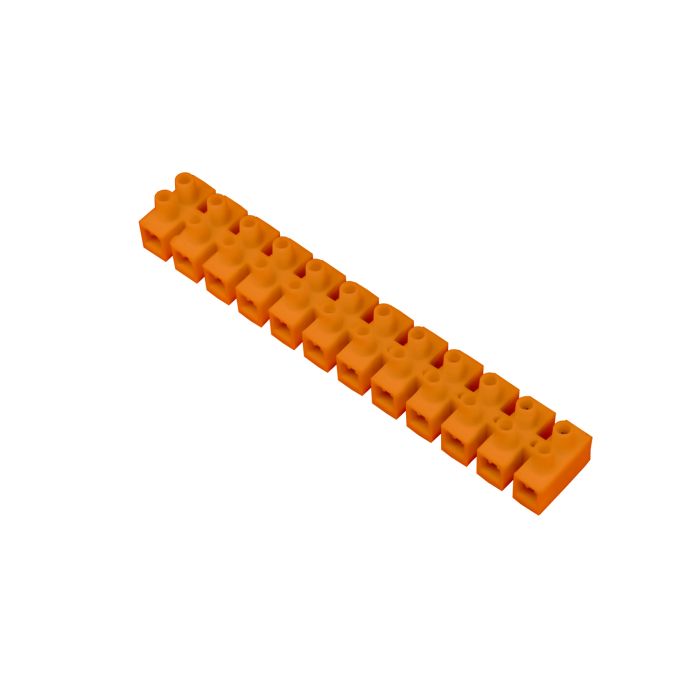 Клемна колодка 12-парна Pawbol 2,5 мм2 помаранчева